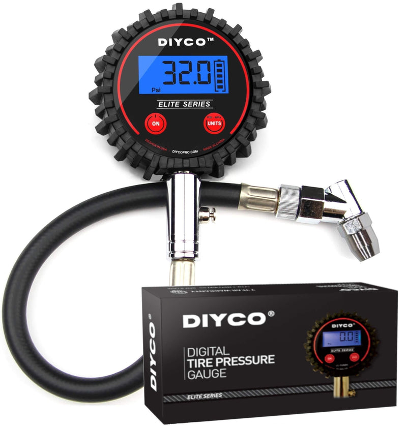 DIYCO D1 Elite Series Digital Tire Pressure Gauge | 5-150 PSI | Professional Grade - LeoForward Australia