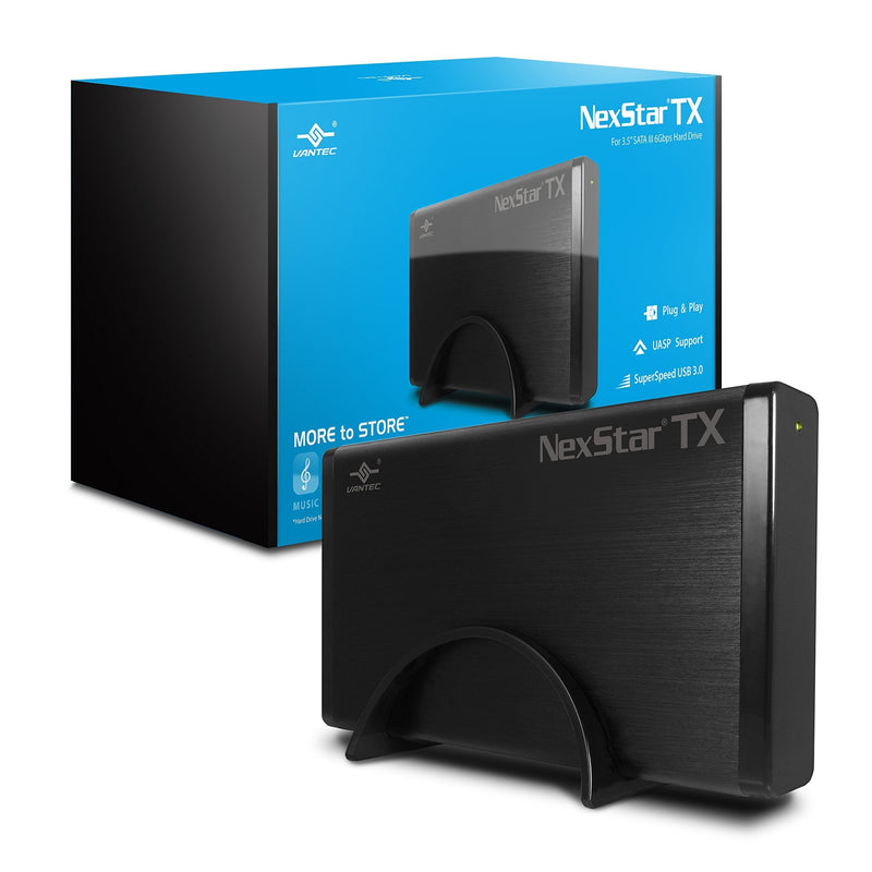 Vantec NexStar TX 3.5" USB 3.0 Hard Drive Enclosure (NST-328S3-BK ) NexStar TX - USB 3.0 (Updated version) - LeoForward Australia
