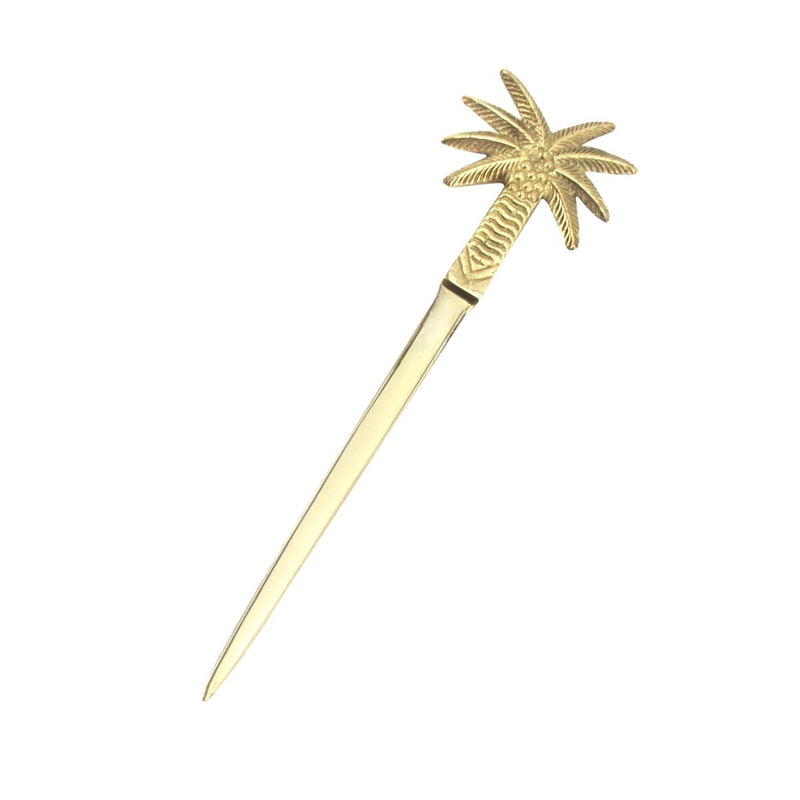  [AUSTRALIA] - Treasure Gurus New Coconut or Date Palm Tree Letter Opener Envelope Knife Office Desk Accessory