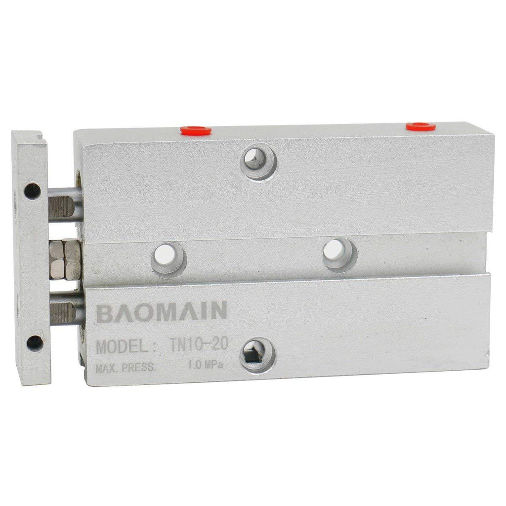 Baomain TN10-20 Pneumatic Dual Acting 10mm Bore 20mm Stroke Double Rod - LeoForward Australia