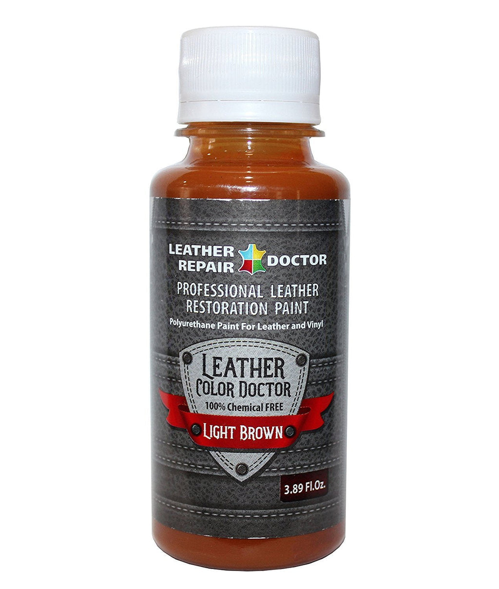  [AUSTRALIA] - Professional Light Brown Leather Paint For Touch-Up, Recoloring and Restoration - Shoes, Jacket, Purse, Belt, Couch Chair, Sofa, Motorcycle and Car Seat