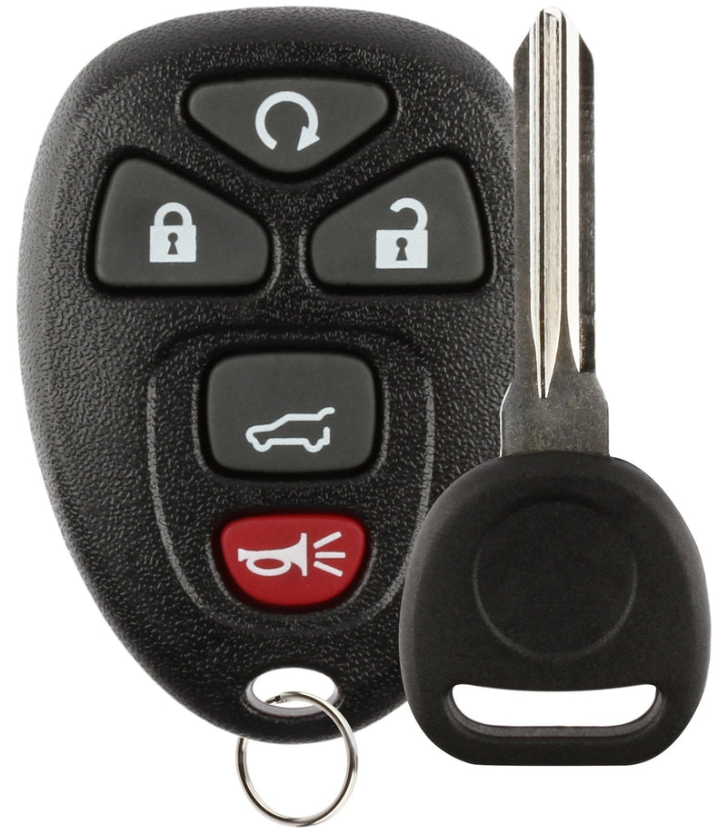  [AUSTRALIA] - Discount Keyless Replacement Key Fob Car Remote and Uncut Transponder Key Compatible with 15913415, 25839476, ID 46