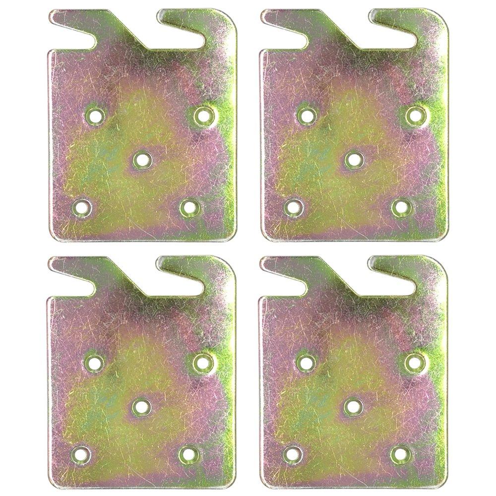 Richohome Wood Bed Rail Hook Plates - Pack of 4 - LeoForward Australia