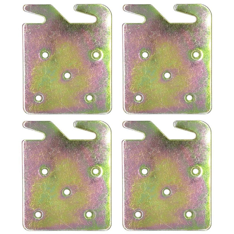 Richohome Wood Bed Rail Hook Plates - Pack of 4 - LeoForward Australia