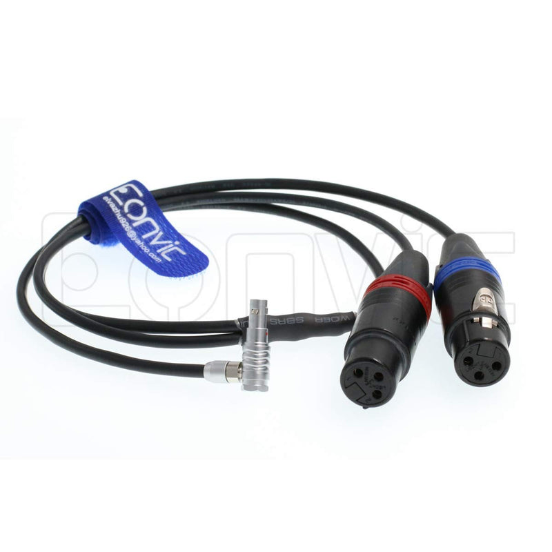  [AUSTRALIA] - Eonvic 00B.305 to Two 3 pin XLR Female Alexa Mini Audio Input Cable