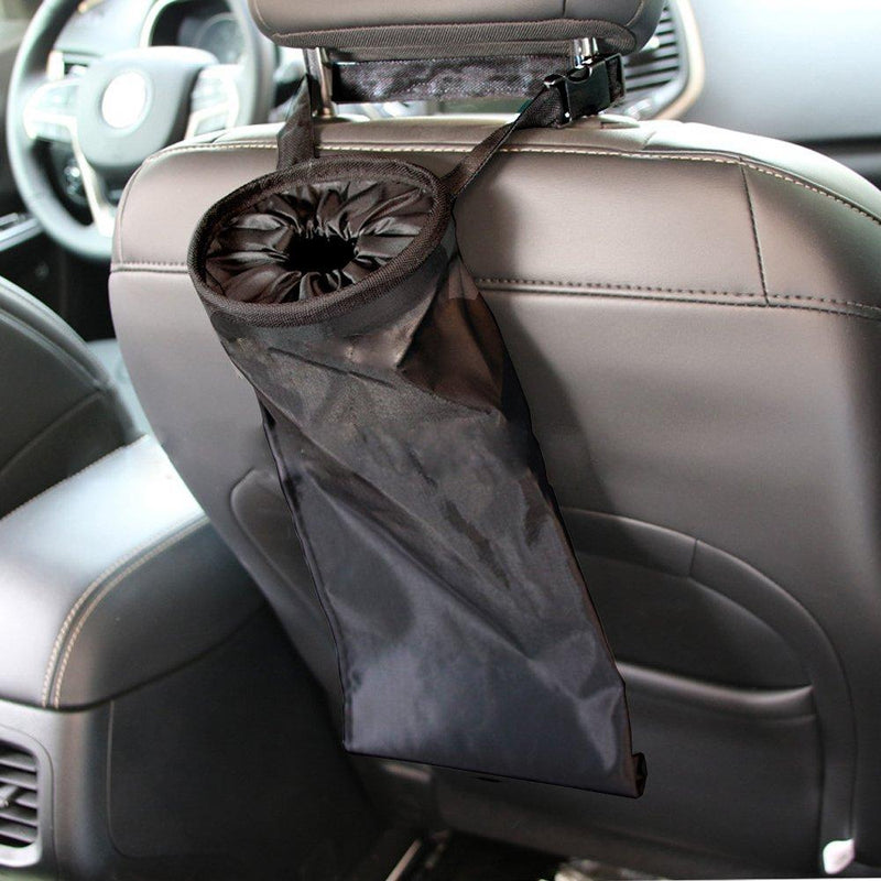IPELY Car Vehicle Back Seat Headrest Litter Trash Garbage Bag (Black-Set of 2) 2 Pieces - LeoForward Australia