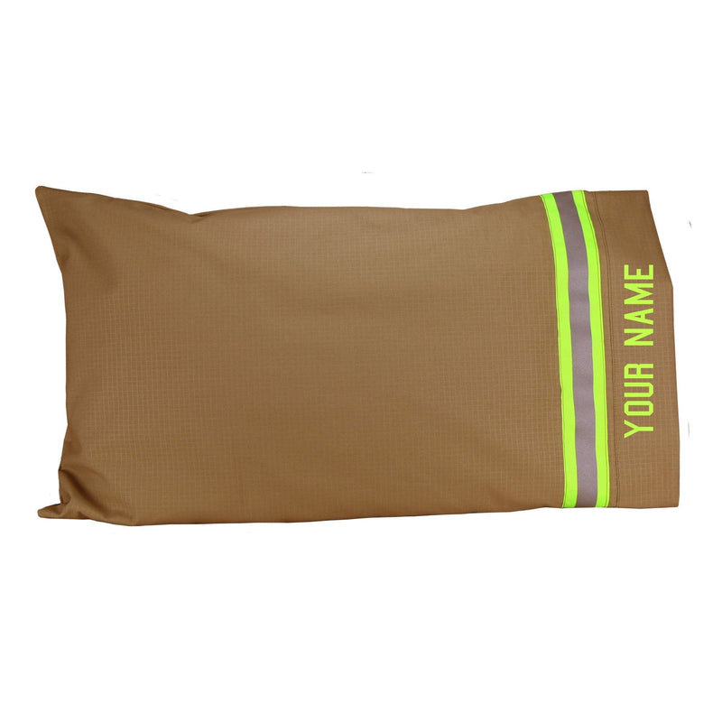  [AUSTRALIA] - Fully Involved Stitching Firefighter Personalized Tan Pillow Case