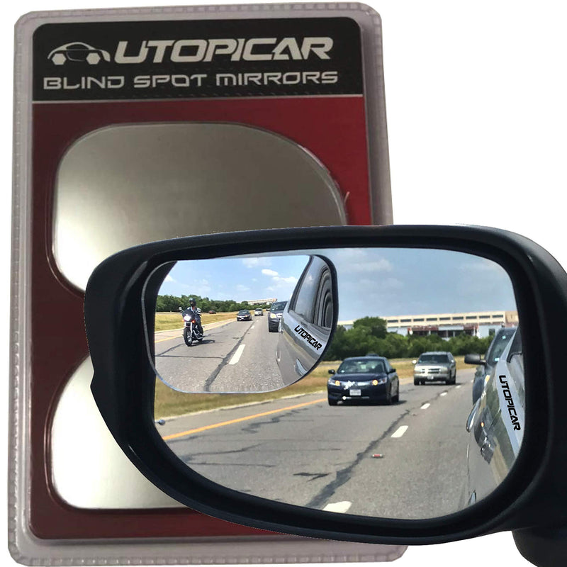  [AUSTRALIA] - Blind Spot Mirrors. XLarge for SUV, Truck, and Pick-up Engineered by Utopicar for Blind Side. (2 Pack)