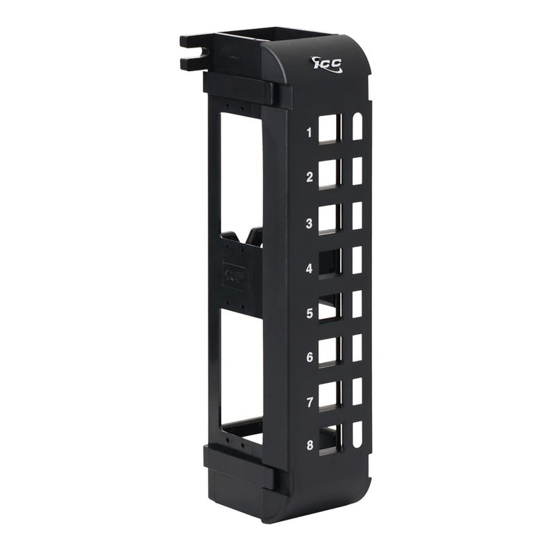  [AUSTRALIA] - ICC Blank Wall Mount Patch Panel with 8 Ports and Zero-U for EZ® and HD Style