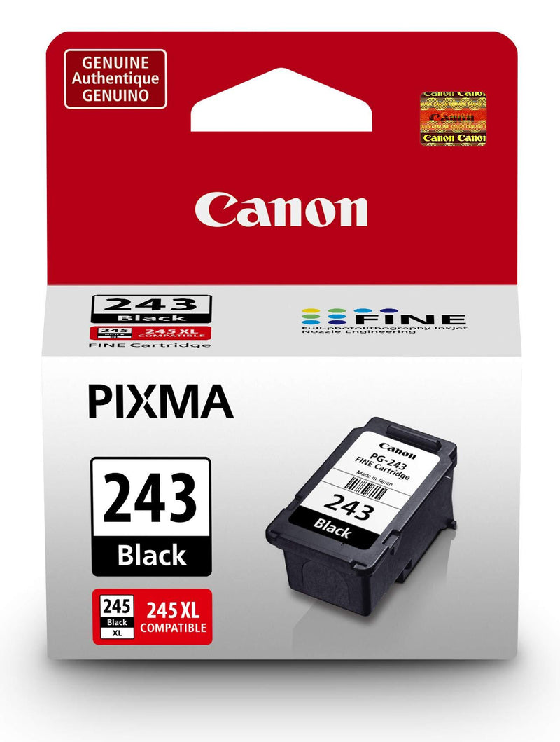 Canon PG-243 Black Ink Cartridge Compatible to iP2820 MX492, MG2420, MG2520, MG2920, MG2922, MG2924 MG3020, MG2525, TS3120, TS302, TS202 and TR4520 Black Cartridge - LeoForward Australia