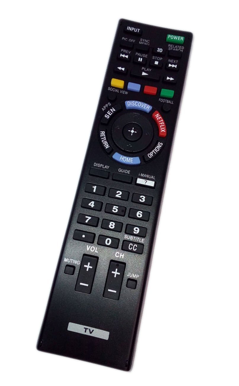 Replaced Remote Control Compatible for KDL-50W800B XBR-55X850B XBR-65X900B XBR-65X950B KDL65X830B Smart LED HDTV with 3D and Netflix Button - LeoForward Australia