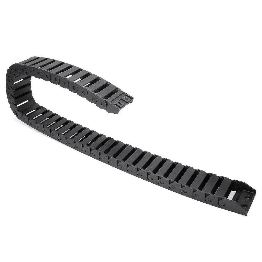  [AUSTRALIA] - uxcell R28 15mm x 40mm (InnerHInnerW) Black Plastic Wire Carrier Cable Drag Chain 1M Length for CNC