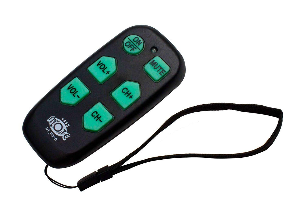 Universal Big Button TV Remote - EasyMote | Backlit, Easy Use, Smart, Learning Television & Cable Box Controller, Perfect for Assisted Living Elderly Care. Black TV Remote Control - LeoForward Australia