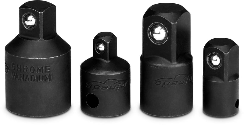  [AUSTRALIA] - 4 Pieces - EPAuto Impact Socket Adapter and Reducer Set, Cr-V