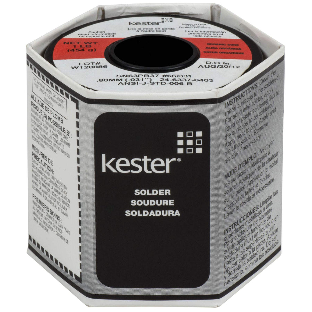  [AUSTRALIA] - Kester 331 Organic Core Solder 63/37 .031 1 lb. Spool by NTE Electronics