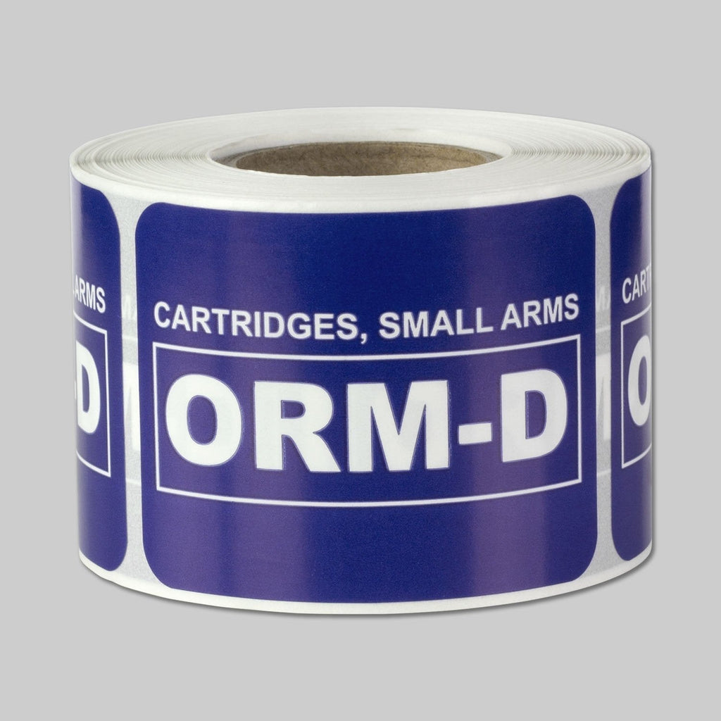 ORM-D Cartridge Small Arms ORM Labels Self Adhesive Stickers (Blue White / 2" x 1.5" ) - 300 Labels per Package - LeoForward Australia