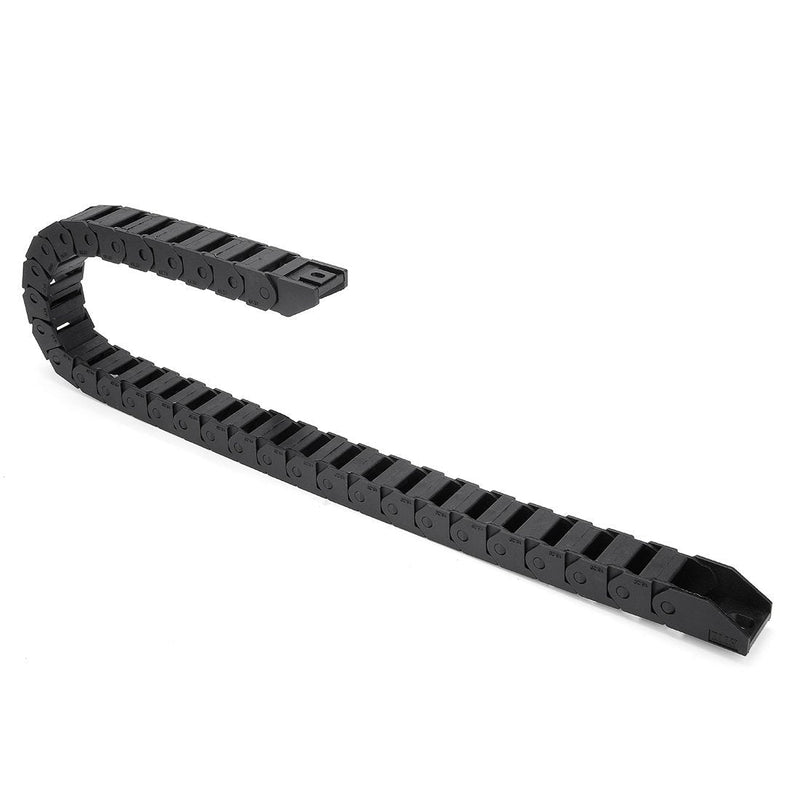  [AUSTRALIA] - uxcell R28 15mm x 20mm (InnerHInnerW) Black Plastic Wire Carrier Cable Drag Chain 1M Length for CNC