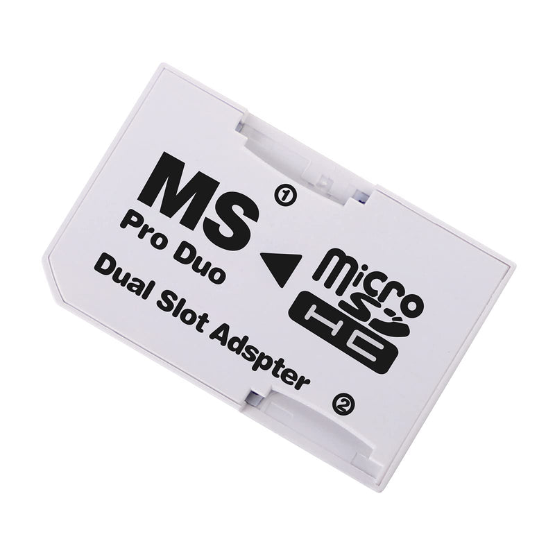 Cuziss Dual Slot MicroSD Micro SDHC Adapter Duo Pro Memory Stick Adapter for PSP Sony - LeoForward Australia