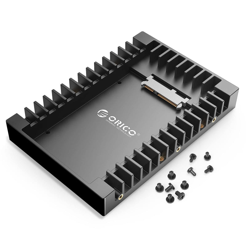  [AUSTRALIA] - ORICO 2.5 SSD SATA to 3.5 Hard Drive Adapter Internal Drive Bay Converter Mounting Bracket Caddy Tray for 7 / 9.5 / 12.5mm 2.5 inch HDD / SSD with SATA III Interface(1125SS)