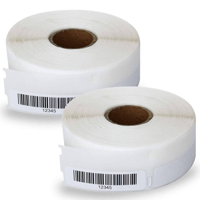 BETCKEY - Compatible DYMO 30346 (1/2" x 1-7/8") Multipurpose Library Barcode Labels - Compatible with Rollo, DYMO Labelwriter 450, 4XL & Zebra Desktop Printers[2 Rolls/1200 Labels] 02-rolls (1200 Labels) - LeoForward Australia