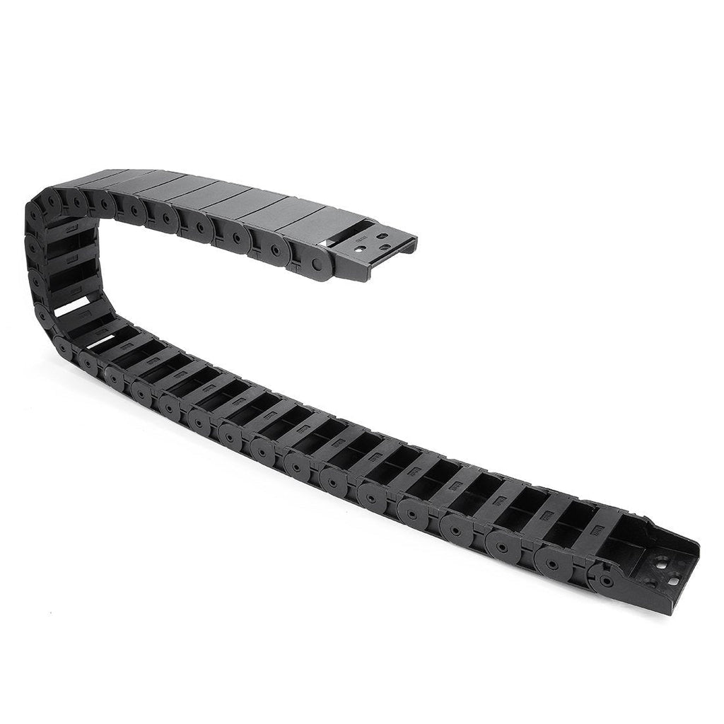  [AUSTRALIA] - uxcell R38 18mm x 50mm Black Plastic Semi Closed Cable Wire Carrier Drag Chain 1M Length