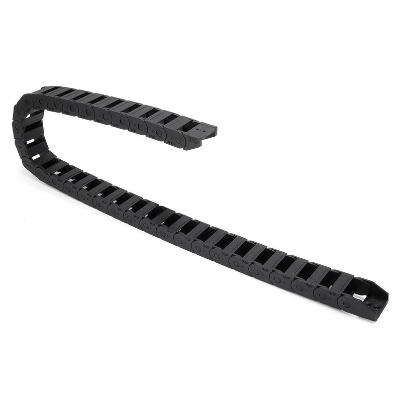  [AUSTRALIA] - uxcell R18 10mm x 20mm Black Plastic Cable Wire Carrier Drag Chain 1M Length for CNC