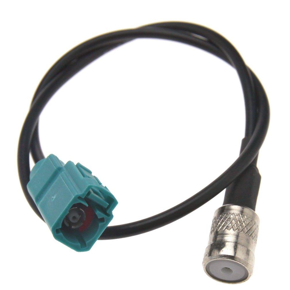 Compatible with Audi Stereo Fakra Female to ISO Female Antenna Adapter Cable - LeoForward Australia