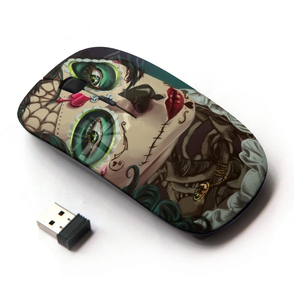 KOOLmouse [ Optical 2.4G Wireless Mouse ] [ Candy Skull Halloween Ace Spades ] - LeoForward Australia