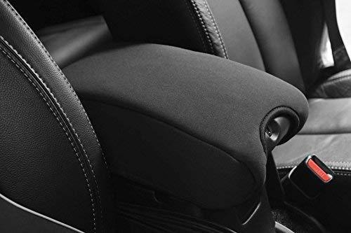  [AUSTRALIA] - DEDC Neoprene Center Console Armrest Pad Cover for Jeep Wrangler JK Sahara Sport Rubicon X & Unlimited 2011 2012 2013 2014 2015 2016 2017 Black