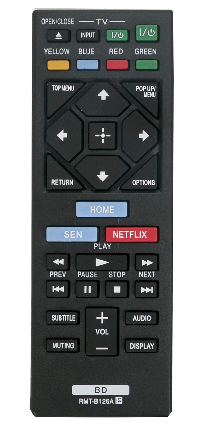 VINABTY New RMT-B126A Replaced BluRay Disc DVD Player Remote fit for Sony BDPBX620 BDP-S1200 BDPS1200 BDP-S2200 BDP-S5200 BDPS5200 BDP-S5200/D BDPS5200D BDPS6200 BDP-S6200 BDPS2200 1-492-678-11 - LeoForward Australia