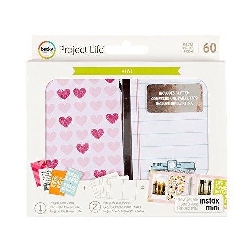 Project Life Value Kit Instagram-Kiwi Edition-Pink Glitter (60 Piece) - LeoForward Australia