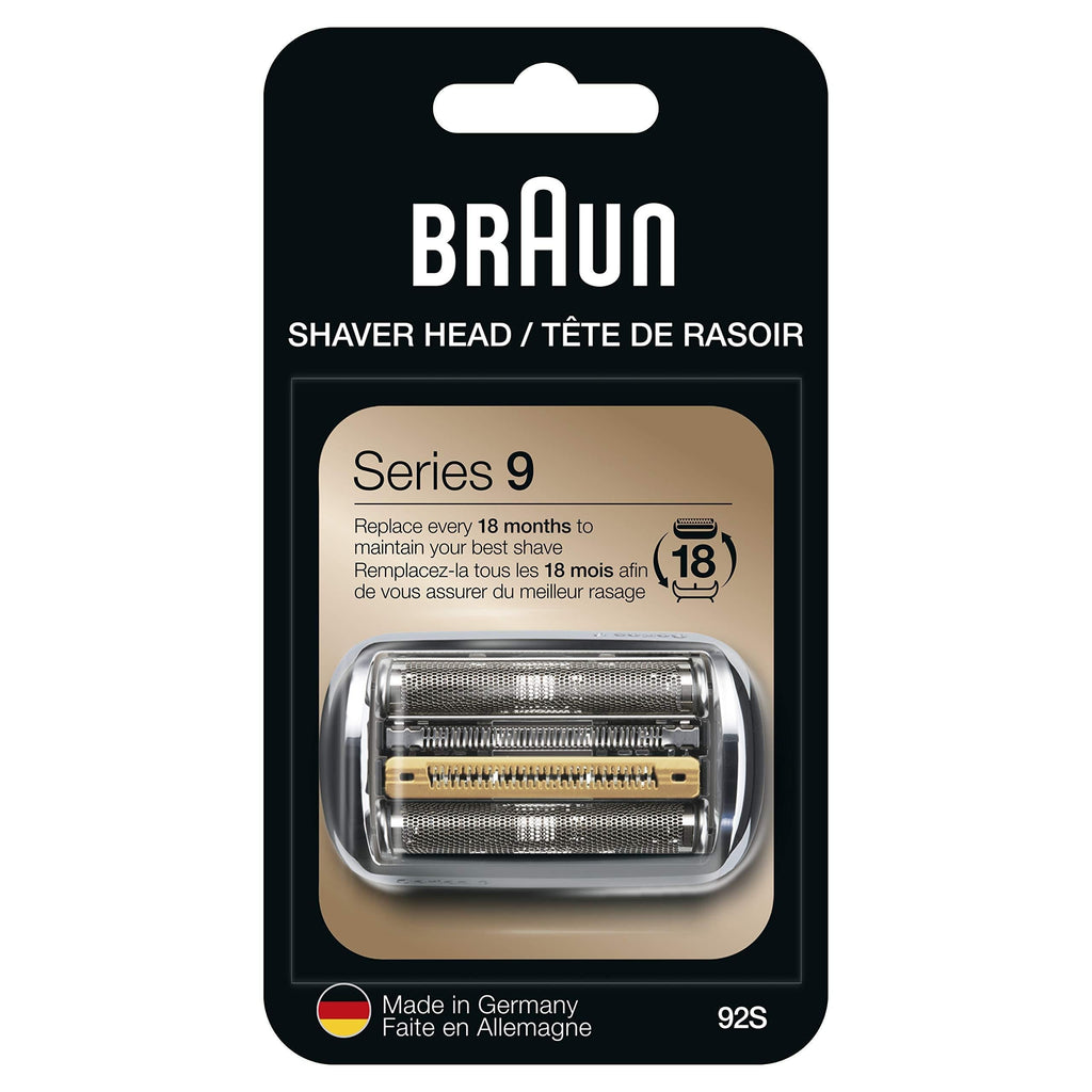 Braun Series 9 Electric Shaver Replacement Head - 92S - Compatible with all Series 9 Electric Razors 9290cc, 9291cc, 9370cc, 9293s, 9385cc, 9390cc, 9330s, 9296cc - LeoForward Australia