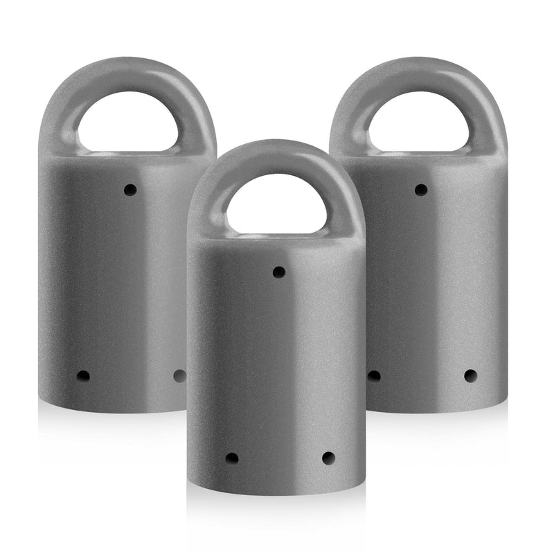 MagnetPal 3 pack Heavy-Duty Neodymium Anti-Rust Magnet, Best for Magnetic Stud Finder / Key Organizer / Indoor and Outdoor Multi Uses, Gray with Key Ring (SP-MPM3GY) - LeoForward Australia