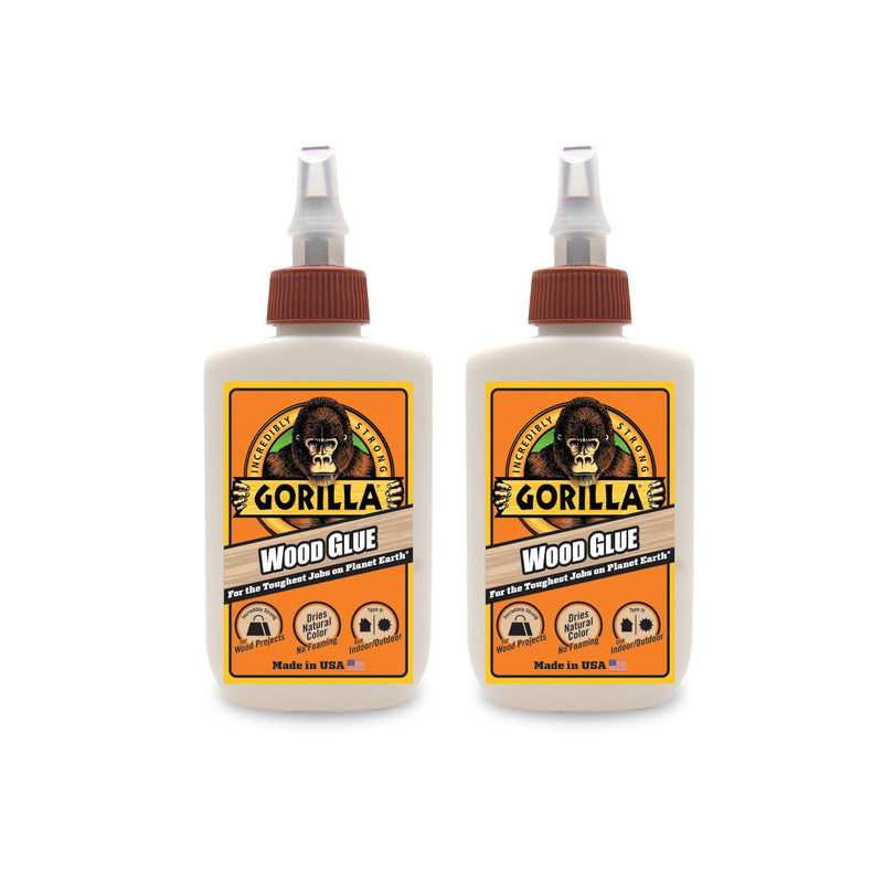 [AUSTRALIA] - Gorilla Wood Glue, 4 Ounce Bottle, Natural Wood Color, (Pack of 2) 2 - Pack