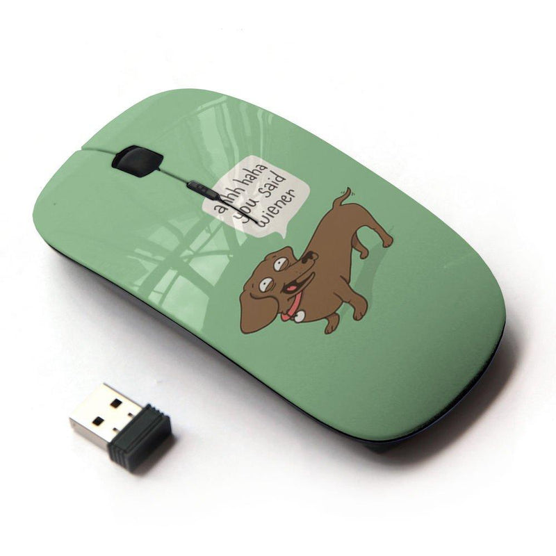KOOLmouse [ Optical 2.4G Wireless Mouse ] [ Wiener Dog Funny Quote Dog Dachshund Art ] - LeoForward Australia