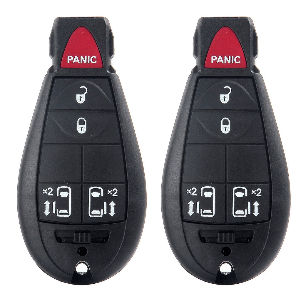  [AUSTRALIA] - SCITOO Keyless Entry Remote Fob 2X 5 Buttons Replacement fit for 2008 Dodge Magnum Challenger SRT8/ 08-2010 Dodge Journey Charger/ 09-2012 Dodge Challenger M3N5WY783X IYZ-C01C