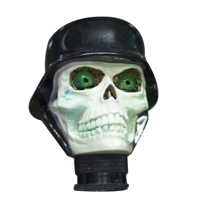  [AUSTRALIA] - Mavota Skull Shifter Knob Soldier Head Hat Style Gear Shift Knob Fit Car Truck SUV Black