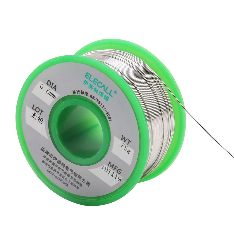  [AUSTRALIA] - Lead Free Solder Wire 0.5mm with Rosin Core Solder Sn 99.3% Cu 0.7 and Solder Flux Soldering Iron Tools