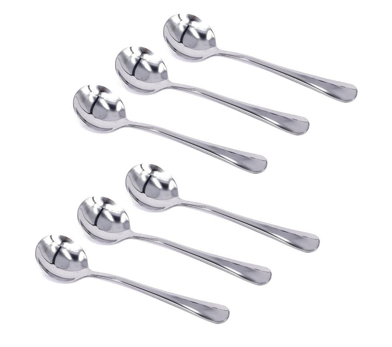  [AUSTRALIA] - KINGSUPER Stainless Steel Table Soup Spoon (Set of 6 Round)
