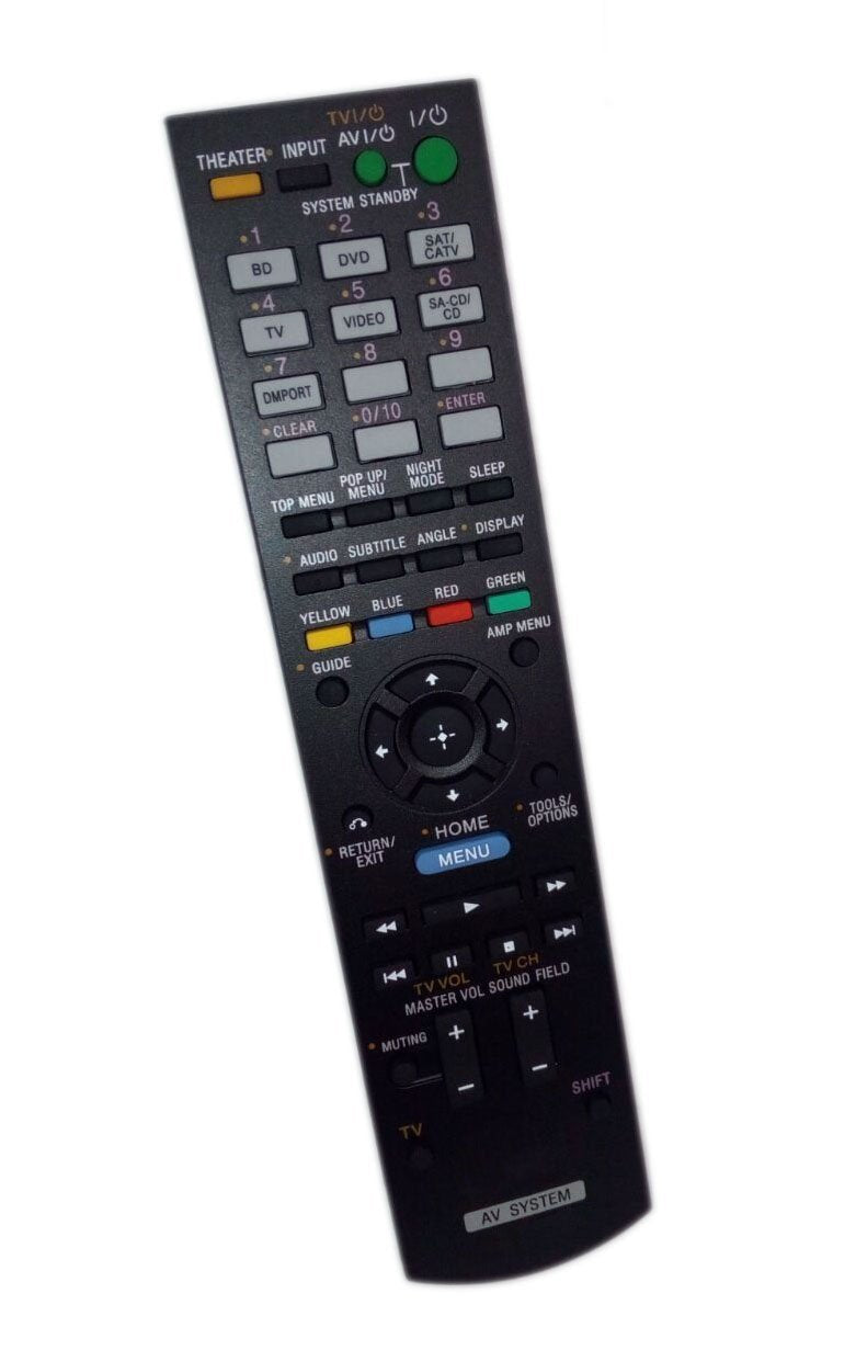 Replaced Remote Control Compatible for Sony HTC-T150 RM-AAU072 1-487-612-11 HTCT150HP HT-CT150HP Audio/Video AV Receiver Home Theater System - LeoForward Australia