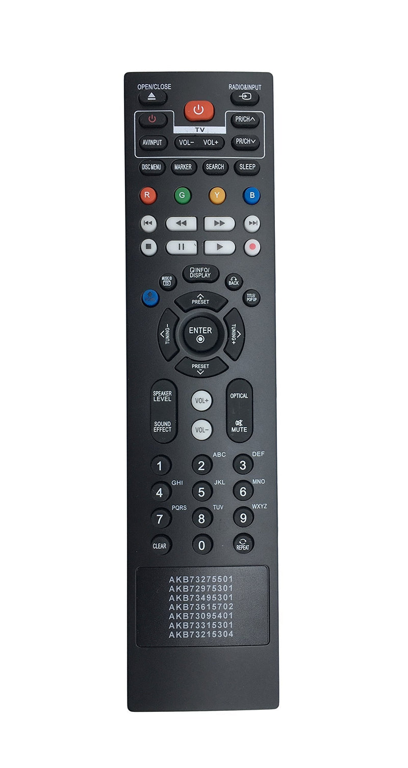 Replace Remote fit for LG AKB73615702 AKB73095401 AKB73315301 AKB73215304 BLU-RAY Disc Home Theater BD611 BP620 BP620C BH7220B BH7420P BH7520T LHB326 LHB306 BD630 BD640 BD651N BD651DN - LeoForward Australia