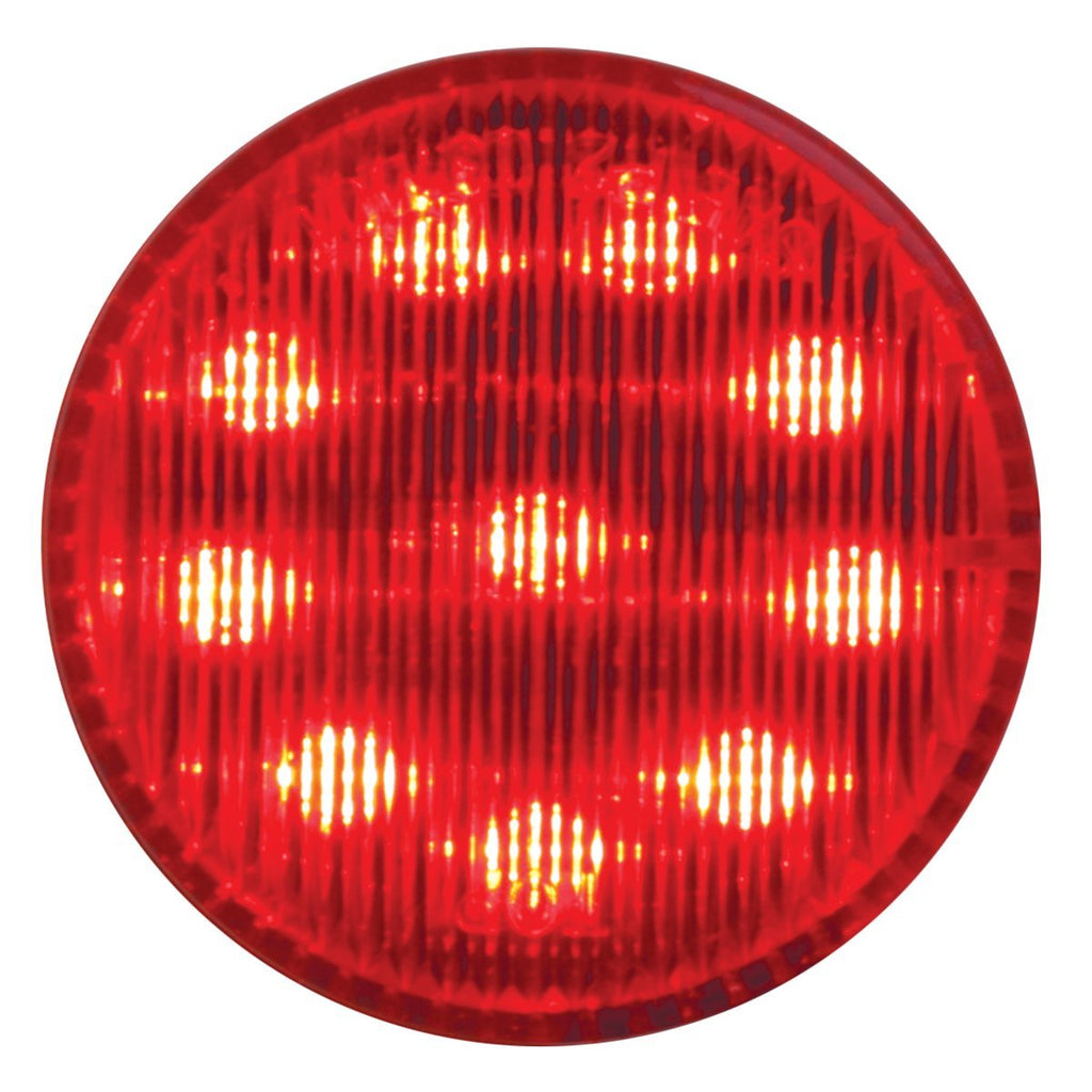  [AUSTRALIA] - Grand General 79281 Fleet Series 2" Round Red LED Marker & Clearance Light For Trucks, Trailers, RVs, Buses and Utility Vehicles Round LED Marker & Clearance Light Red/Red Light Only