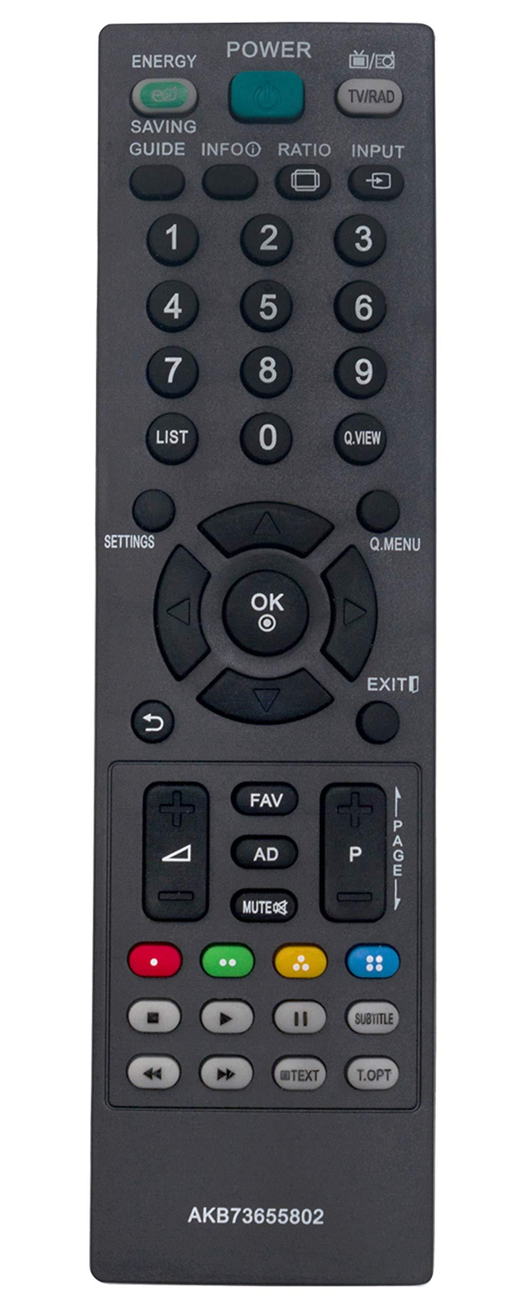 New AKB73655802 Replaced Remote fit for Lg TV AKB73655861 32CS460 32LS3400 32LS3450 32LS3500 32LS5600 32LT360C 37LS5600 37LT360C 19LS3500 22LS3500 22LT360C 26CS460 26LS3500 26LT360C 42CS460 - LeoForward Australia