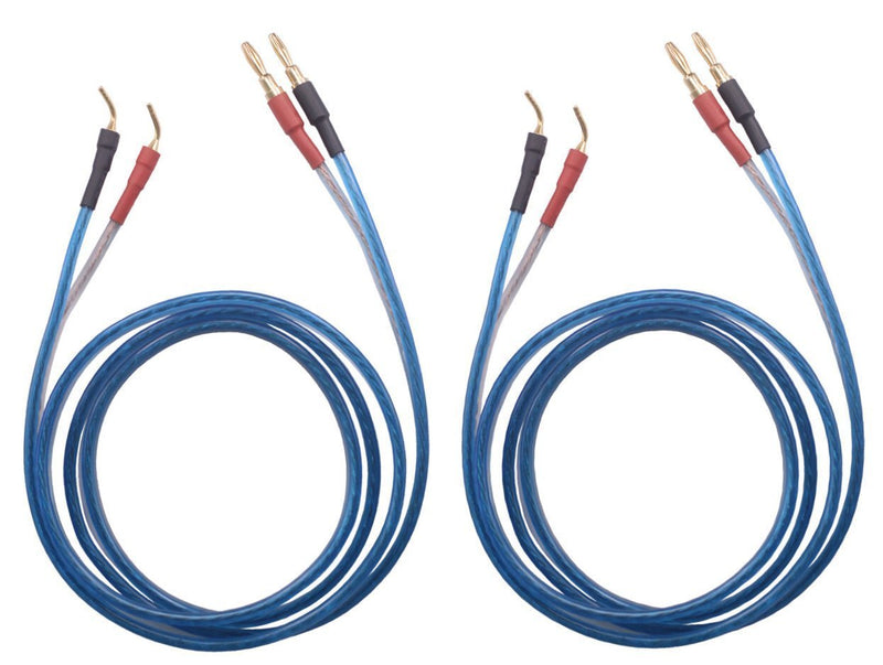  [AUSTRALIA] - KK ZB-SB 1pair Set(4banana&4pin) HiFi OFC Speaker Wire, Banana Plug to Pin Type Plug, 1.5M(4.92ft)/3M(9.84ft)/5M(16ft)/7M(22.9ft), KK ZB-SB 1.5M(4.92ft)