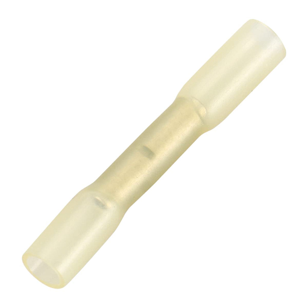 Baomain Yellow Heat Shrink Butt Wire Crimp Connectors Electrical Terminals AWG 26-22 100 Pack - LeoForward Australia