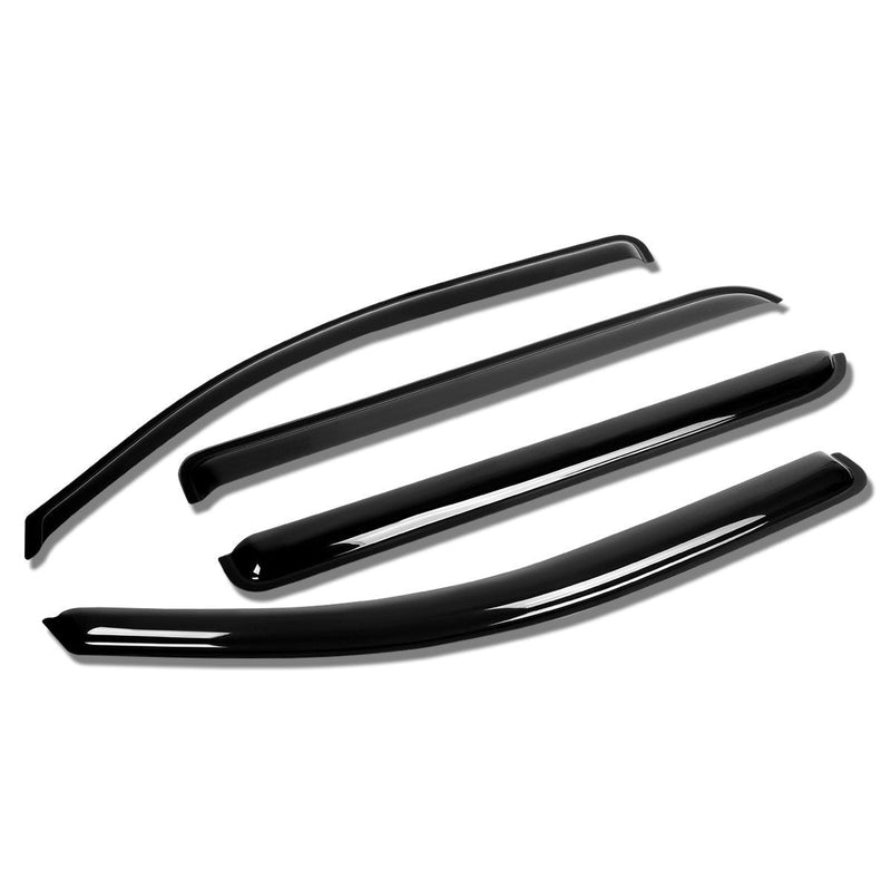  [AUSTRALIA] - DNA MOTORING WVS-T2-0125 Vent Window Visor Deflector Rain/Sun Guard, Dark Smoke, 4 Piece