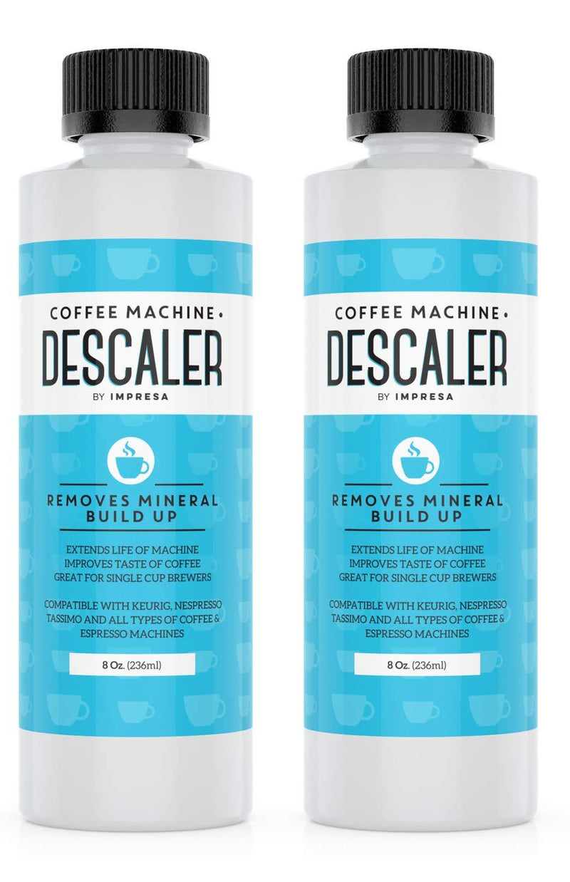Descaler (2 Pack, 2 Uses Per Bottle) - Made in the USA - Universal Descaling Solution for Keurig, Nespresso, Delonghi and All Single Use Coffee and Espresso Machines - LeoForward Australia
