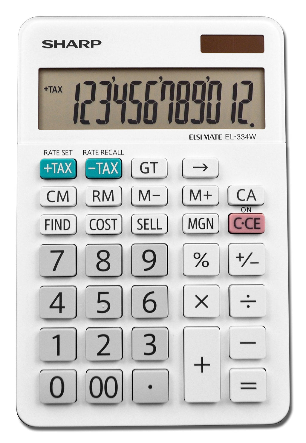  [AUSTRALIA] - Sharp EL-334WB Business Calculator, White 4.0