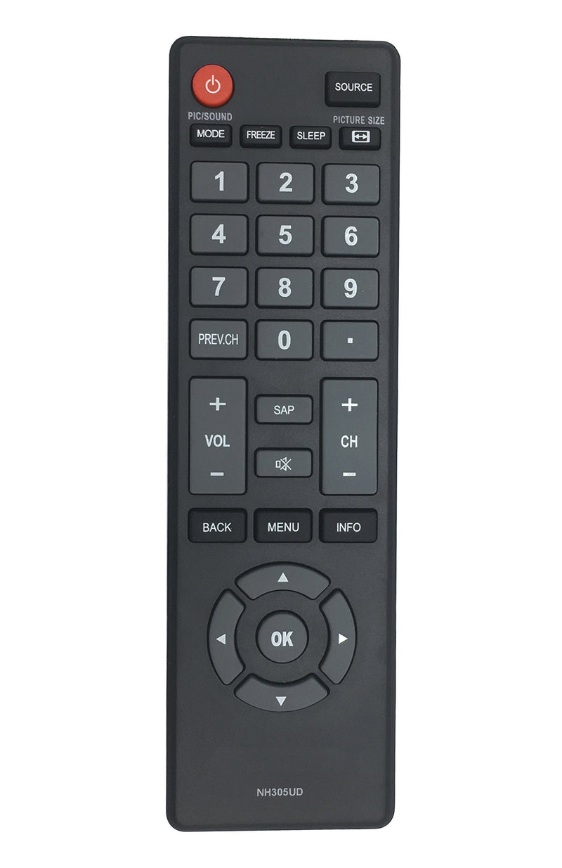 New Remote Control NH305UD fit for Emerson LCD TV HDTV LF501EM4 LF501EM4F LC320EM3FA LF402EM6 LF402EM6F LF461EM4 LF461EM4A LF501EM4A LF501EM5 LF501EM5F LF501EM6F - LeoForward Australia