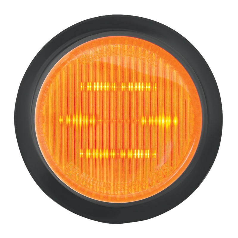  [AUSTRALIA] - Grand General 79282 Round LED Marker and Clearance Light Amber/Amber w/Grommet